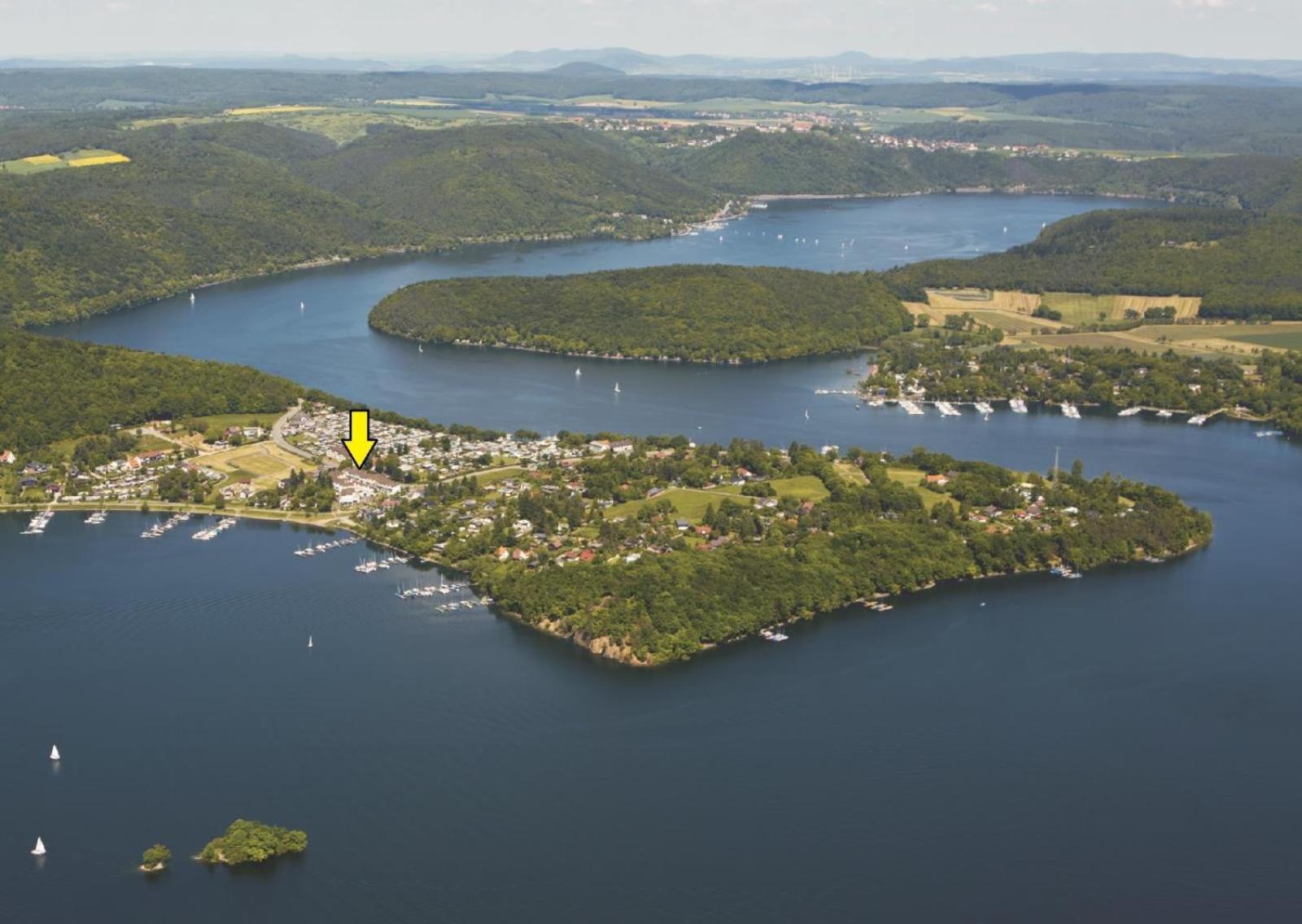 Seeblick Geniessen In Schoener Fewo Am Edersee Scheid (Waldeck-Frankenberg) Exterior foto